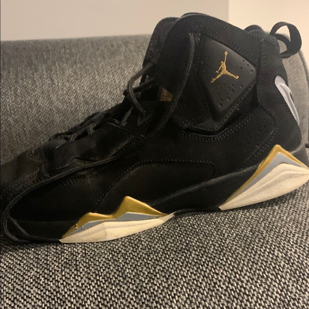 Black and Gold Athletic Sneakers